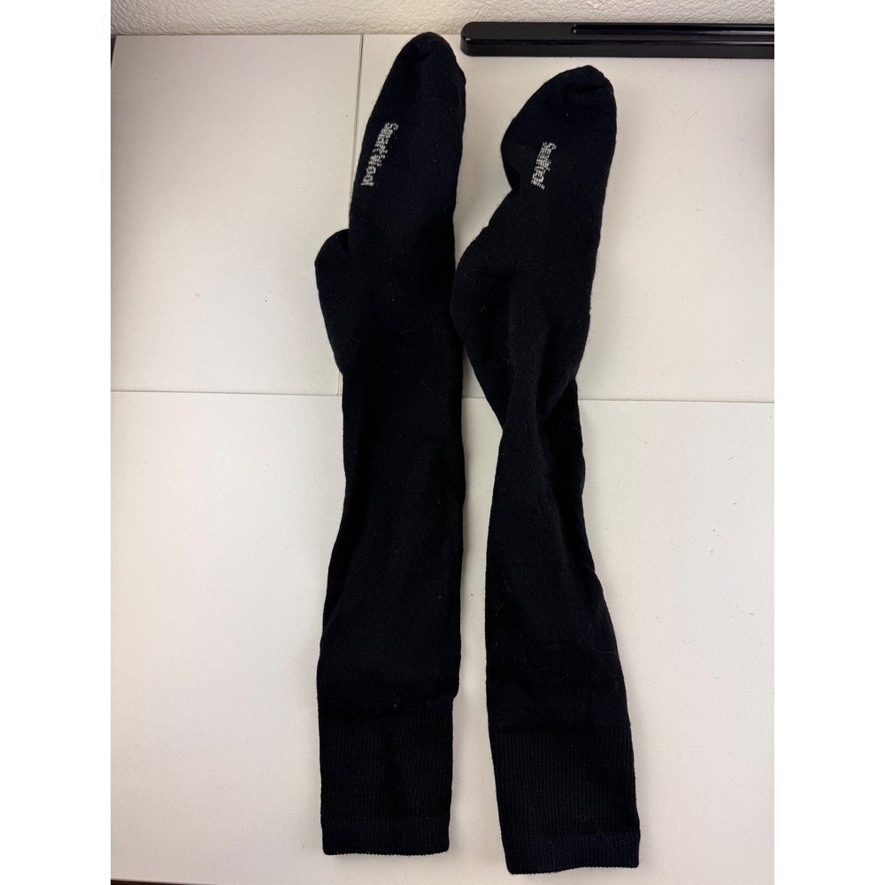 Smartwool Black Over the Calf Merino Wool Socks Thermal Warm Ski Boot Size M